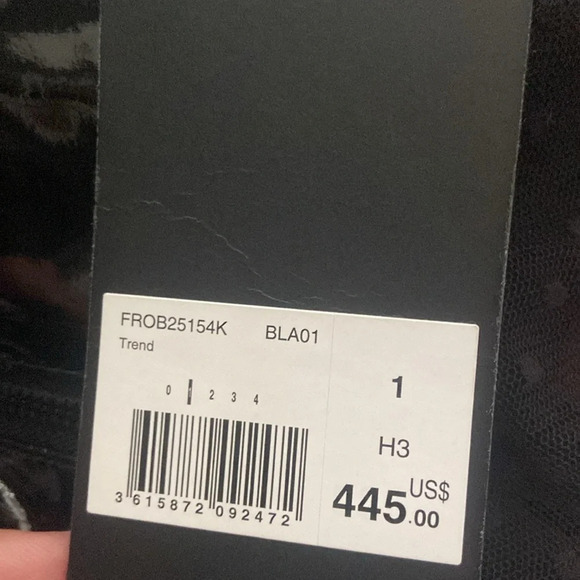 The Kooples Short Dress Vinyl Effect Black NEW Sz XS - Picture 4 of 6